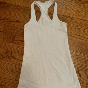 White LuLuLemon Tank Top Sz 4